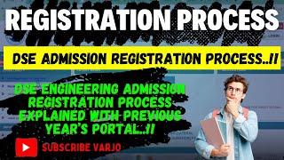 DSE Engineering Admission - Registration Process explained |Direct Second Year Engineering Admission