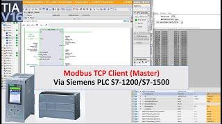 COM18. ModbusTCP Client via Siemens S7-1200/S7-1500 PLC and TIA Portal