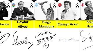 Signatures From Famous People| Cool Signatures |