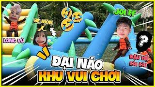 Bé Mon Đại Náo Công Viên Nước Ở Quê Joi Ép Ép !!