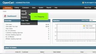 How to configure shipping methods in OpenCart | FastDot Cloud Hosting