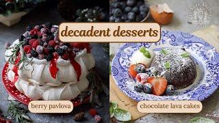 Decadent Desserts: Pavlova & Lava Cake