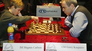 Magnus Carlsen vs Garry Kasparov | Reykjavik (Iceland) 2004 #chess