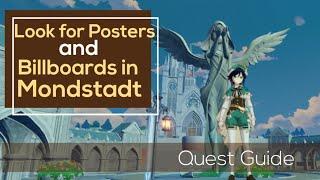 Look for Posters and Billboards in Mondstadt (Quest Guide)