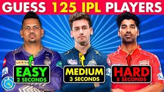 Guess 125 IPL Players - EASY, MEDIUM, HARD | IPL Quiz | IPL 2024