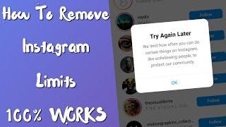 [FIX] instagram try again later problem we limit how often you can do certain things on instagram