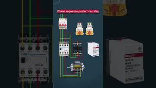 Phase failure and phase sequence protection relay #electronic #electronic  #electrician