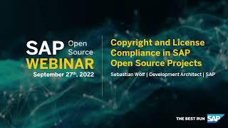 Copyright and License Compliance in SAP Open Source Projects