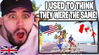 Brit Reacts to USA vs CANADA (Similarities & Differences)