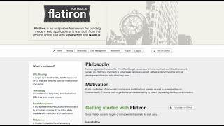 Getting started with Flatiron JS