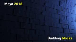 Autodesk Maya 2018 -Building bricks (block)