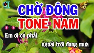 Karaoke Chờ Đông Tone Nam Nhạc Sống Mới 2024 | Nhạc Sống Tuấn Cò Karaoke