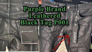 PURPLE BRAND BLACK LEATHERED JEANS Winter '24- 25️ Unboxing, Try-On & Fit Guide