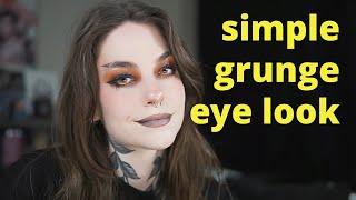 SIMPLE GRUNGE MAKEUP LOOK - EYE TUTORIAL