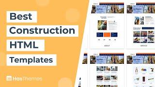 10 Best Construction HTML Templates 2023 | Construction Website Templates