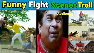 No Logic Funny Fighting Troll | Bhojpuri movies Over action scenes in  Telugu