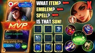 SUN VS. ESMERALDA | ULTRA HYBRID BUILD | SUN BEST BUILD 2002 - MLBB #sun #topglobal #mobilelegends