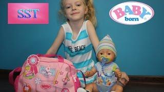 Unboxing Сумка для куклы БЕБИ БОНМОДНАЯ ПРОГУЛКА с АКСЕССУАРАМИ Bag for dolls BABY BORN распаковка