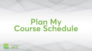 Jenzabar One Campus Portal - Plan My Course Schedule