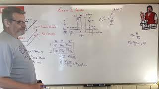 Mechanics of Materials: Exam 2 Review - Problem 3, Composite Beam Example