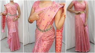 MEKHELA CHADORE DRAPING TUTORIAL|HOW TO DRAPE ASSAM SAREE|BEGINNER SAREE DRAPING|HINDI