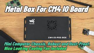 Waveshare CM4-IO-POE-BOX-A, PoE Mini-Computer Based On Raspberry Pi Compute Module 4