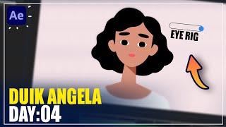 Duik Angela- DAY:04 | Eye Rig with Controller | After Effects Tutorials