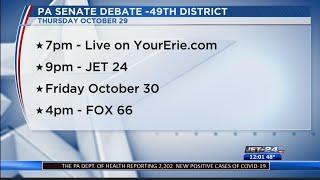 Jet 24/Fox 66/YourErie.com to carry Thursday’s state Senate debate live