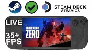 Generation Zero on Steam Deck/OS in 800p 35+Fps (Live)