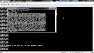 How to perform SSH RSA User Authentication