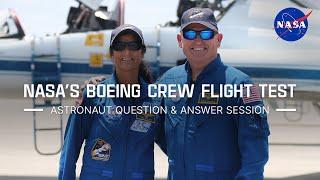 NASA's Boeing Crew Flight Test Astronaut Question and Answer Session