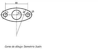 Aprende a dibujar una sencilla pieza de tangencias. Sacado de laslaminas.es. Tutorial paso a paso.