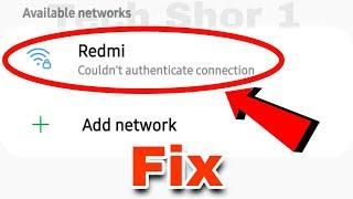 Wifi Fix Couldn't Authenticate Connection Problem Solve