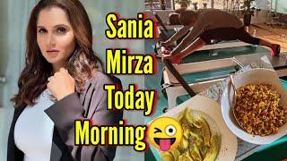 Sania Mirza share her daily routine in Dubai / Sania Mirza today breakfast / Sania Mirza / Izhaan