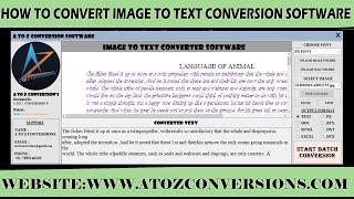 Image To Notepad Converter Software | Image To Text Converter Software  |Image To Text