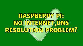 Raspberry Pi: No internet,Dns resolution problem?