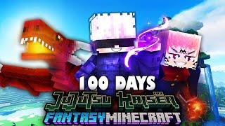 We Spent 100 Days in Jujutsu Kaisen x Fantasy Minecraft, Then Battle!
