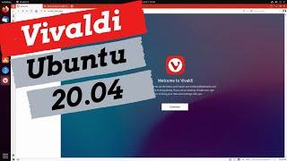 Install Vivaldi Browser on Ubuntu 20.04