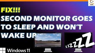 FIX!!! Second monitor goes to sleep and won’t wake up