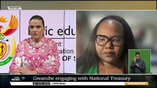 DBE Minister Siviwe Gwarube laments budget cuts