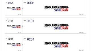 Numerator With Print Merge CorelDRAW / no Excel