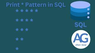 print star pattern in sql  #sql #sqlserver #AtharvGuruji #sqlinterviewquestionsandanswers