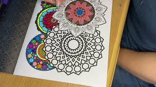 Colour me Happy - Mandala Episode 51 #mindfulness #wellness #happy #colouring