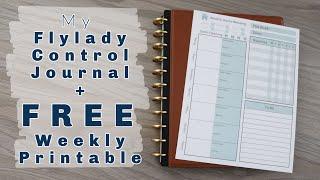 My Flylady Control Journal | Home Binder | FREE PRINTABLE