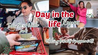 DAY IN THE LIFE| TRADER JOE'S & WHOLE FOODS RUN| Vlogmas 12 & 13 2024| Tres Chic Mama