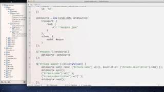 Getting Started With The Kendo UI DataSource