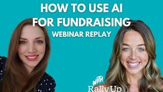 AI and ChatGPT for Nonprofit Fundraising | Webinar Replay