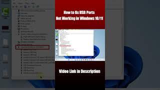 How to Fix USB Ports Not Working in Windows 10/11 | Troubleshooting Guide