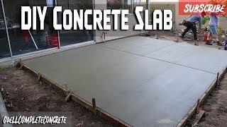 How to Pour a Concrete backyard Patio Slab [Beginner Guide]