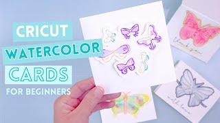 Stunning Cricut Watercolor Cards For Beginners! Start To Finish Tutorial